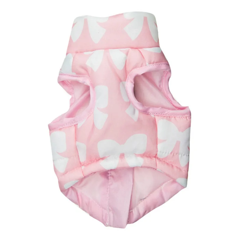 Pet Winter Coat Dog Clothes Warm Padded Bowknot Pattern Jackets Sleeveless Vest Cotton Windproof Harness Soft Clothing Hot Sale
Pet Winter Coat Dog Clothes Warm Padded Bowknot Pattern Jackets Sleeveless Vest Cotton Windproof Harness Soft Clothing Hot Sale