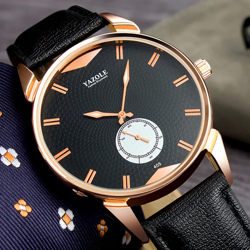 Simple Design Fashion Dress Watches Men YAZOLE Brand Wrist Watch Men's Clock Leather Strap Quartz relogio masculino saat erkek
Simple Design Fashion Dress Watches Men YAZOLE Brand Wrist Watch Men's Clock Leather Strap Quartz relogio masculino saat erkek