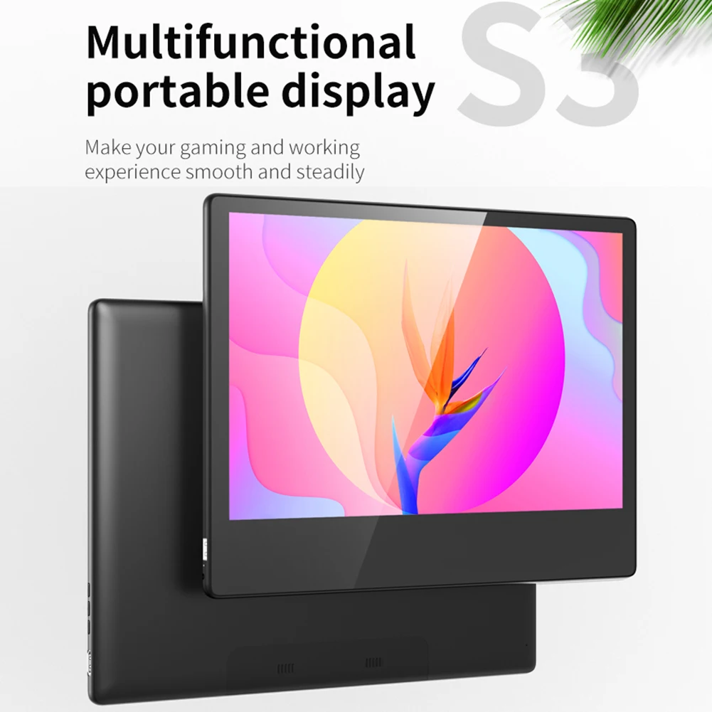 13.3 Inch Portable Monitor USB Type-C HDMI-compatible 1080P HD Gaming Display Screen for PUBG Xbox Game Console Laptop Phone 
13.3 Inch Portable Monitor USB Type-C HDMI-compatible 1080P HD Gaming Display Screen for PUBG Xbox Game Console Laptop Phone