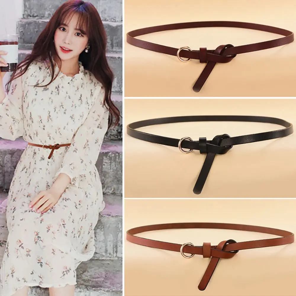 115cm Women's Fine Belt Round Buckle Trousers Sweater Dress Decoration Thin Belt Leather Waistband Solid Color Slim Belts Straps
115cm Women's Fine Belt Round Buckle Trousers Sweater Dress Decoration Thin Belt Leather Waistband Solid Color Slim Belts Straps