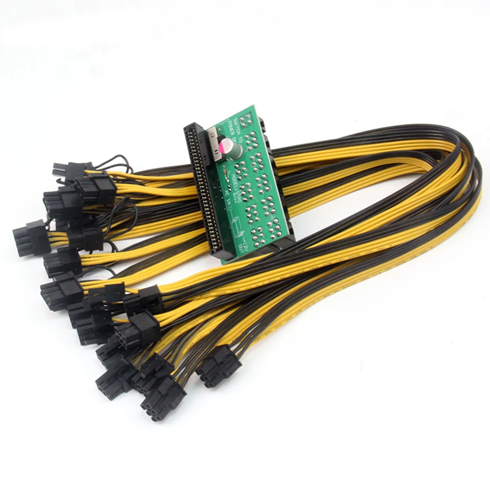 12V GPU / PSU Breakout Board Ethereum ETH ZEC Mining Server Power Supply Adapter Card 18AWG PCI-E 9 x 6Pin + 1 x 4Pin Interface
12V GPU / PSU Breakout Board Ethereum ETH ZEC Mining Server Power Supply Adapter Card 18AWG PCI-E 9 x 6Pin + 1 x 4Pin Interface
