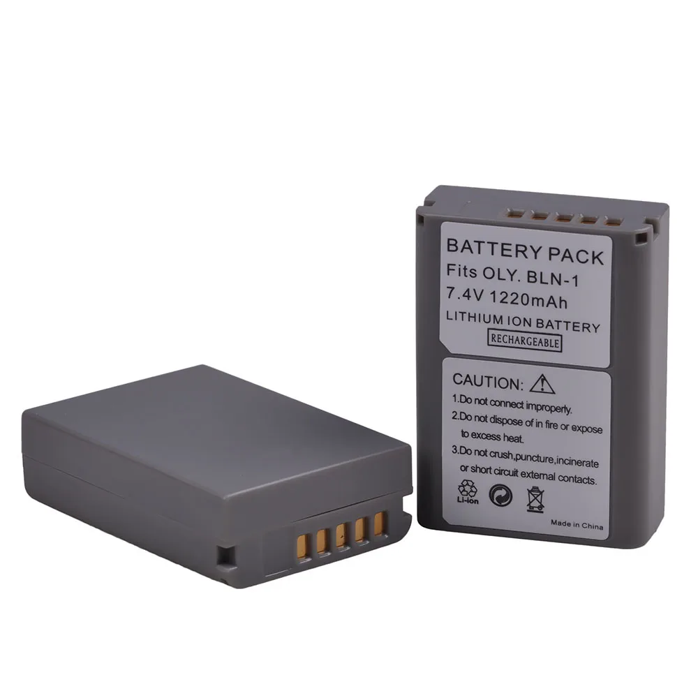 2pcs 1220 mAh BLN-1 BLN1 PS-BLN1 аккумулятор для Olympus BLN 1 OM-D Mark II E-M1 EM1 EM5 PENF EP5