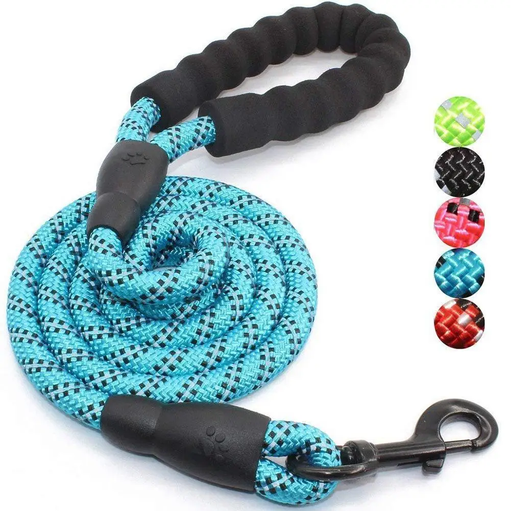 Strong Pet Dog Leash Climbing Rope Reflective Thread Night Safe Padded Handle Nylon Running Leashes for Small Large Dogs
Strong Pet Dog Leash Climbing Rope Reflective Thread Night Safe Padded Handle Nylon Running Leashes for Small Large Dogs