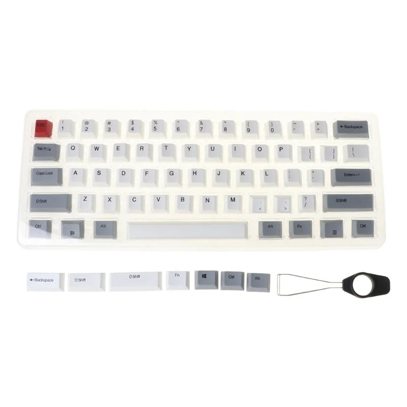 61 Keys Keyset Double Color PBT Thick Keycap for GK61 SK61 Mechanical Keyboard
61 Keys Keyset Double Color PBT Thick Keycap for GK61 SK61 Mechanical Keyboard