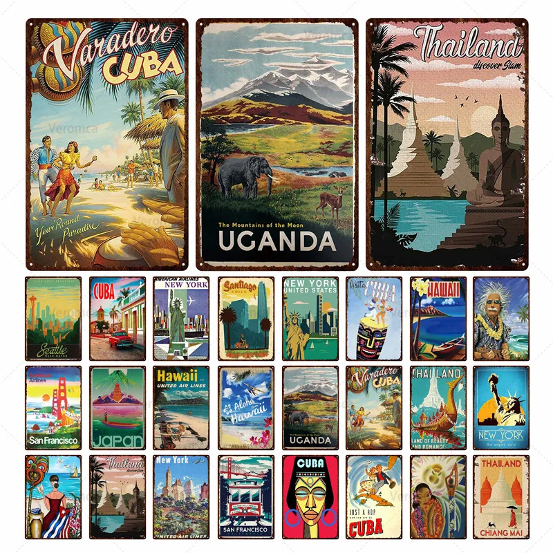 Home Decor Poster City Landscape Iron Painting Metal Plaque Cuba Hawaii Metal Sign Vintage Bar Wall Art Pub Cafe Decor Plate
Home Decor Poster City Landscape Iron Painting Metal Plaque Cuba Hawaii Metal Sign Vintage Bar Wall Art Pub Cafe Decor Plate