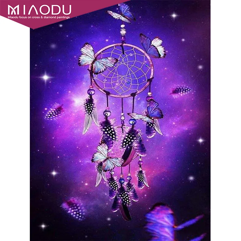 MIAODU 5d Diamond Painting Cartoons Purple Dream Catcher And Butterfly Cross Stitch Resin Diy Mosaic Home Art Wall Decor
MIAODU 5d Diamond Painting Cartoons Purple Dream Catcher And Butterfly Cross Stitch Resin Diy Mosaic Home Art Wall Decor