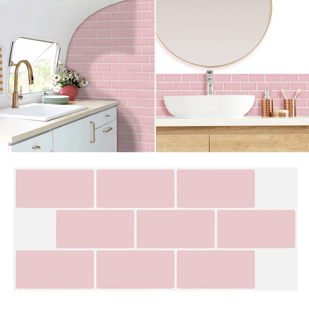 1Pc Wall Stickers PVC 30*13cm Pink Tile Stickers Kitchen Wall Tile Bathroom Mosaic Se-lf Adhesive 2021 New
1Pc Wall Stickers PVC 30*13cm Pink Tile Stickers Kitchen Wall Tile Bathroom Mosaic Se-lf Adhesive 2021 New
