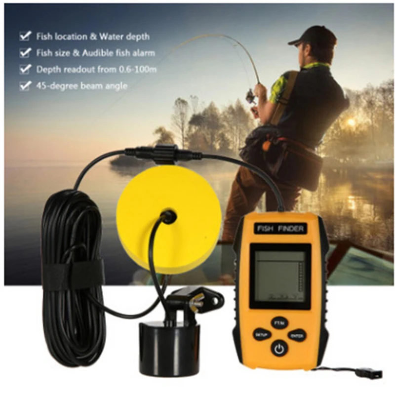 YINGTOUMAN Wired Sonar Fish Finder Visual Fish Finding LED Display 100m Deep Fishing Accessories Tool 
YINGTOUMAN Wired Sonar Fish Finder Visual Fish Finding LED Display 100m Deep Fishing Accessories Tool