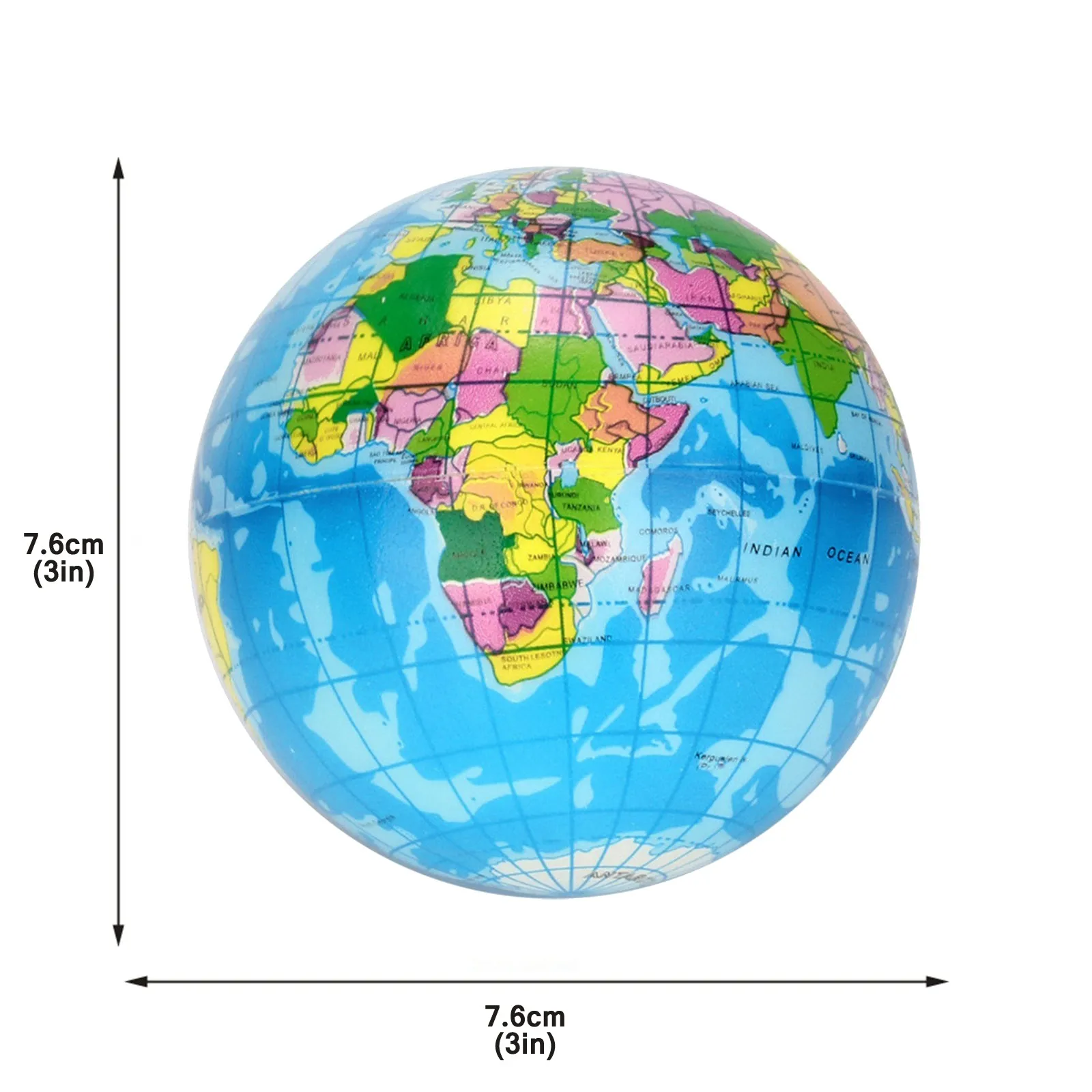Fidget Toys Stres Balls Balle Antistress Enfant Stress Ball World Map Elastic Ball Baby Pu- Foam Stress Ball For All Ages 76mm
Fidget Toys Stres Balls Balle Antistress Enfant Stress Ball World Map Elastic Ball Baby Pu- Foam Stress Ball For All Ages 76mm
