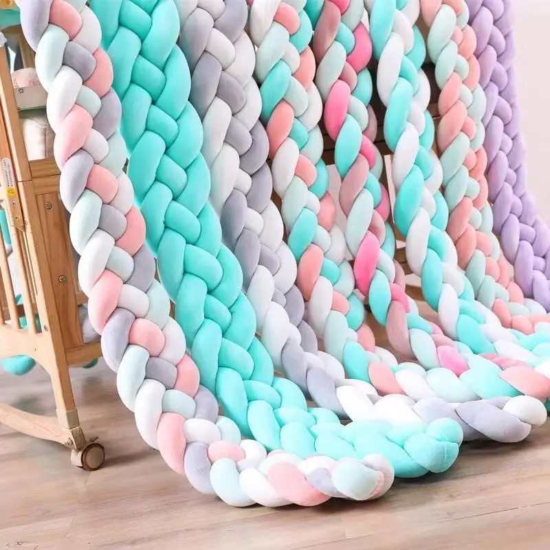 2M 4-braids Baby Bed Bumper Pillow Cushion Knotted Baby Nursery Cradle Decor Newborn Crib Protection Bumper
2M 4-braids Baby Bed Bumper Pillow Cushion Knotted Baby Nursery Cradle Decor Newborn Crib Protection Bumper
