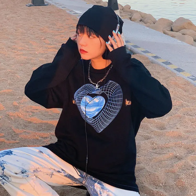 2021 New Sweatshirt Women Autumn Fashion Print Hoodies Korean Style Cotton Long Sleeve Streetwear Women Hoodies 
2021 New Sweatshirt Women Autumn Fashion Print Hoodies Korean Style Cotton Long Sleeve Streetwear Women Hoodies