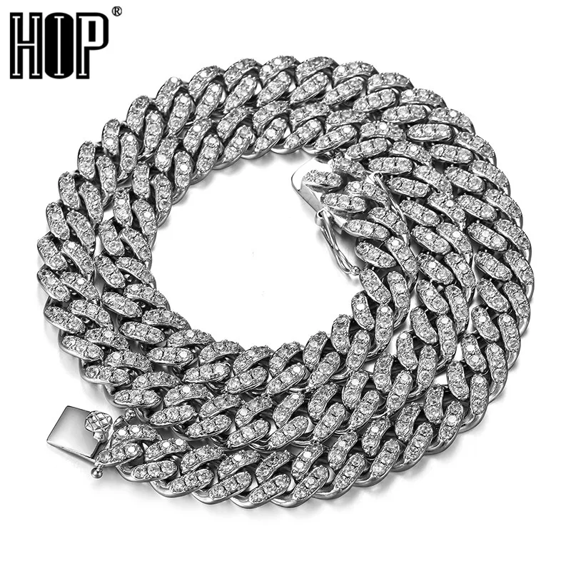 10mm Miami Cuban Chain Link Iced Out 1 Row Bling AAA Cubic Zirconia Gold Sliver Plated Choker Necklace Hip Hop Rock Jewelry
10mm Miami Cuban Chain Link Iced Out 1 Row Bling AAA Cubic Zirconia Gold Sliver Plated Choker Necklace Hip Hop Rock Jewelry