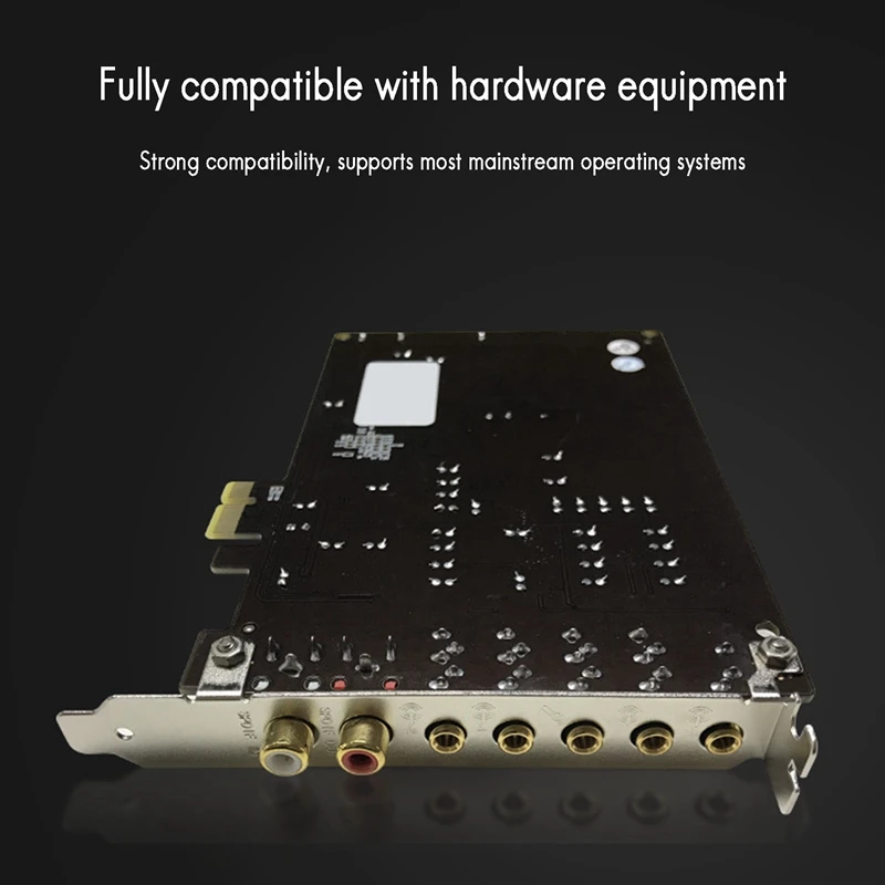 PCI-E Computer Built-in Sound Card 5.1 Channel Small Card SB0105 DSP Computer Singing Broadcast Home Sound Card
PCI-E Computer Built-in Sound Card 5.1 Channel Small Card SB0105 DSP Computer Singing Broadcast Home Sound Card