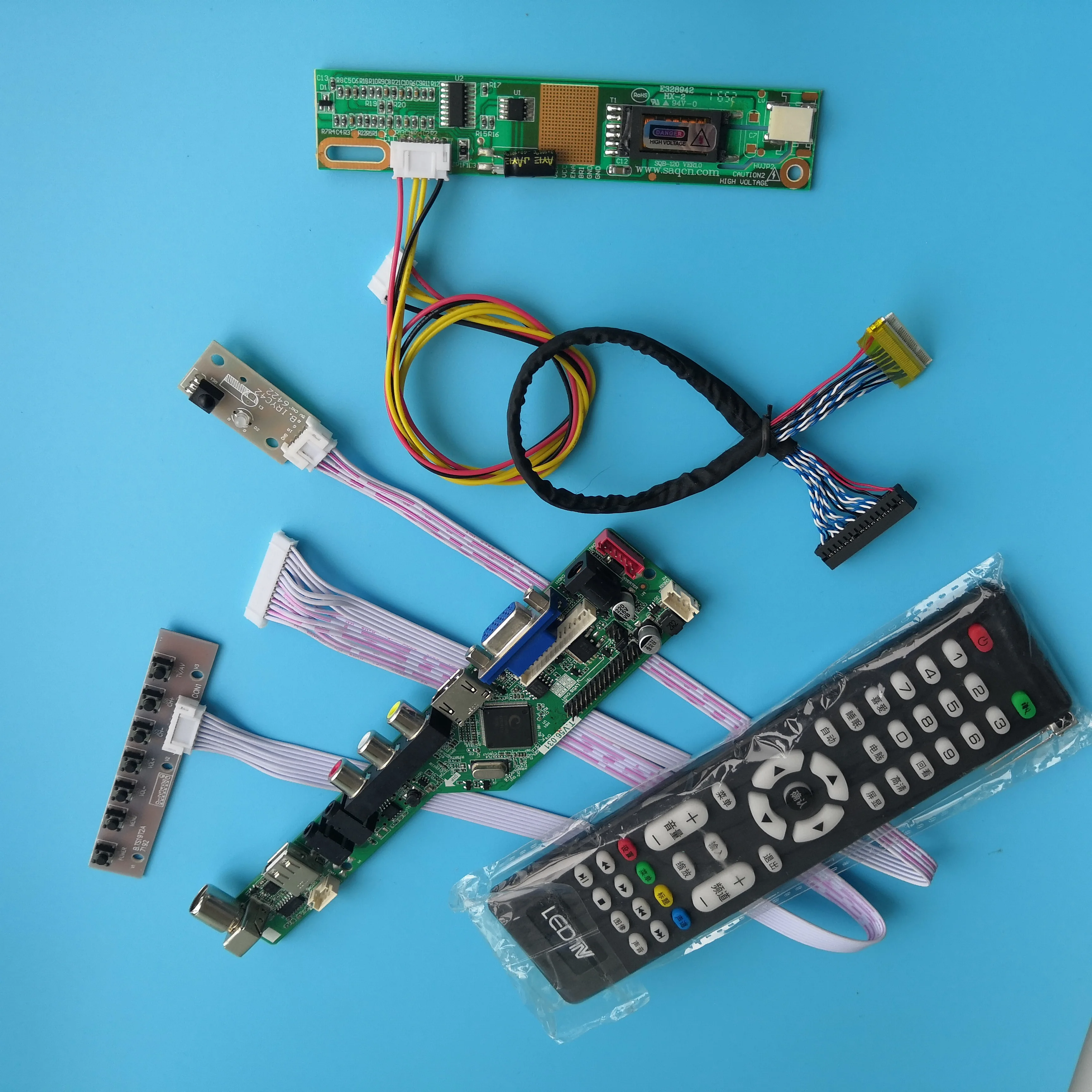 

for B150XG02 V3 Controller Board Interface Module VGA 30pin Digital Signal AV 1 lamps 15" Resolution TV USB 1024X768