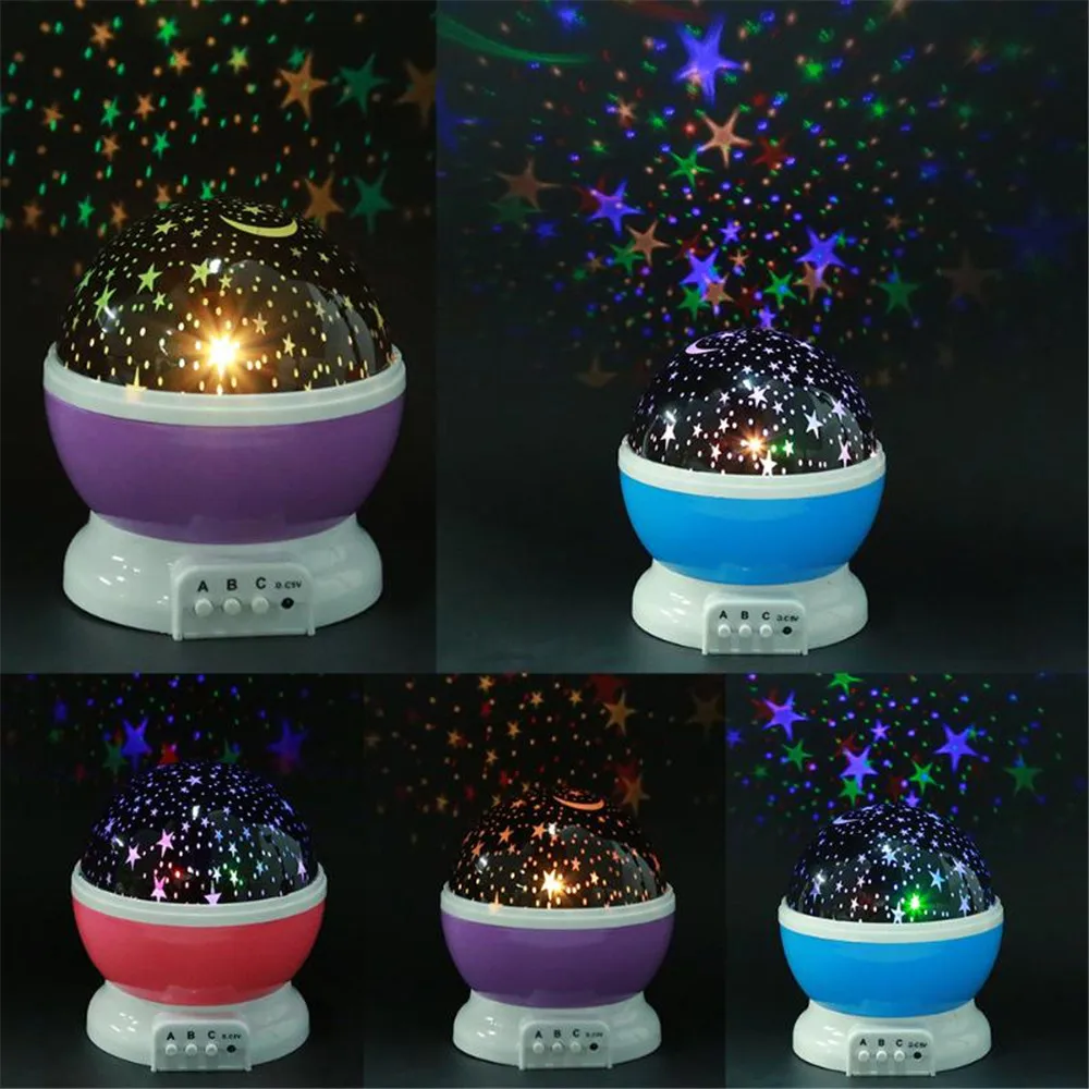 Stars Starry Sky LED Night Light Rotating Projector Moon Lamp Battery USB power Kids Gift Children Bedroom Lamp Projection Light
Stars Starry Sky LED Night Light Rotating Projector Moon Lamp Battery USB power Kids Gift Children Bedroom Lamp Projection Light