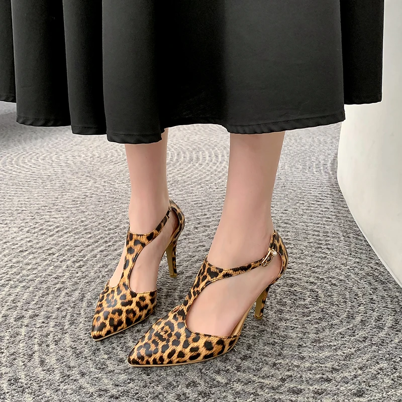 Leopard High Heels Sandals Women Shoes Buckle Strap Pointed Heels Female Shoes Animal Prints Heel Shallow Woman Sandalias
Leopard High Heels Sandals Women Shoes Buckle Strap Pointed Heels Female Shoes Animal Prints Heel Shallow Woman Sandalias