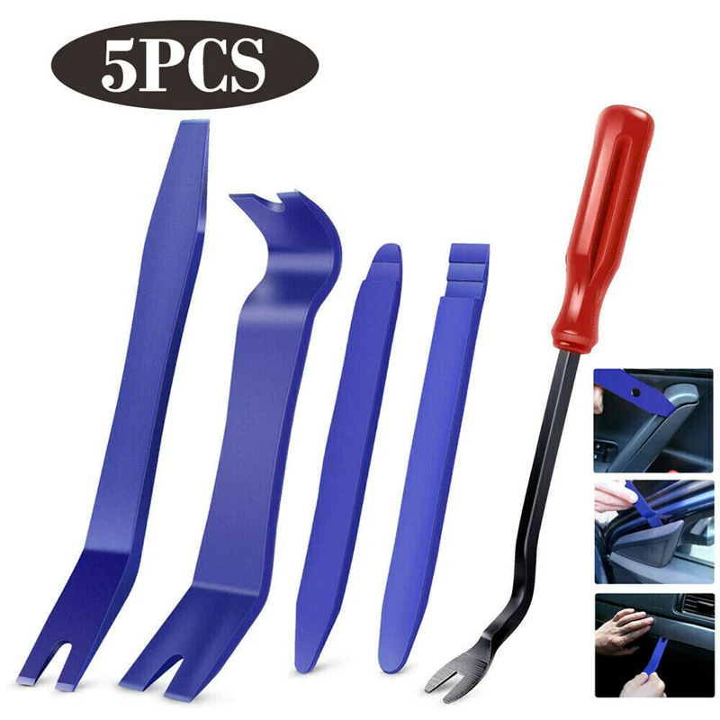 5PCS Car Audio Video Disassembly Tool Interior Repair Pry Plate Screwdriver Dashboard Removal Kit Automobile Nail Puller
5PCS Car Audio Video Disassembly Tool Interior Repair Pry Plate Screwdriver Dashboard Removal Kit Automobile Nail Puller