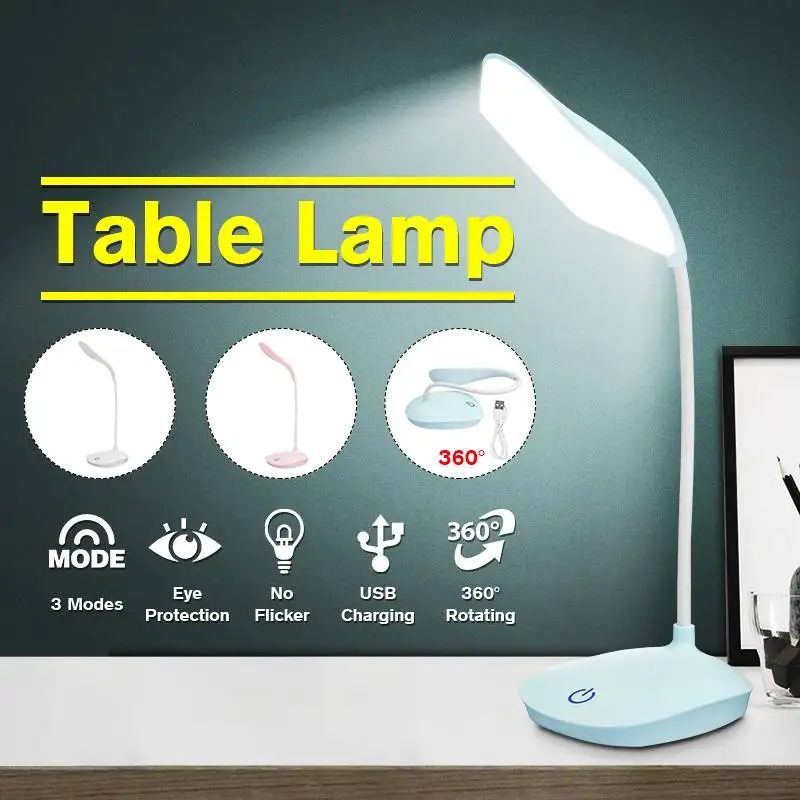 USB Rechargeable LED Desk Lamp Touch Dimming Adjustment Table Lamp for Children Kid Reading Study Bedside Bedroom Living Room
USB Rechargeable LED Desk Lamp Touch Dimming Adjustment Table Lamp for Children Kid Reading Study Bedside Bedroom Living Room