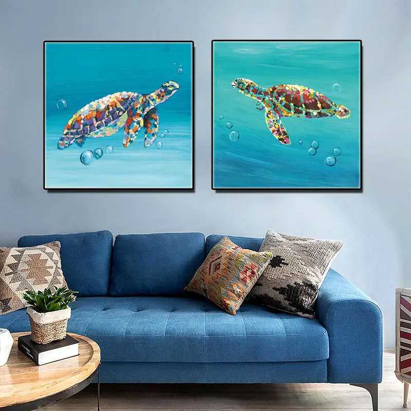 Modern Scandinavian Seascape Colorful Turtle Canvas Painting Blue Octopus Poster and Prints Wall Art for Aesthetic Room Decor
Modern Scandinavian Seascape Colorful Turtle Canvas Painting Blue Octopus Poster and Prints Wall Art for Aesthetic Room Decor