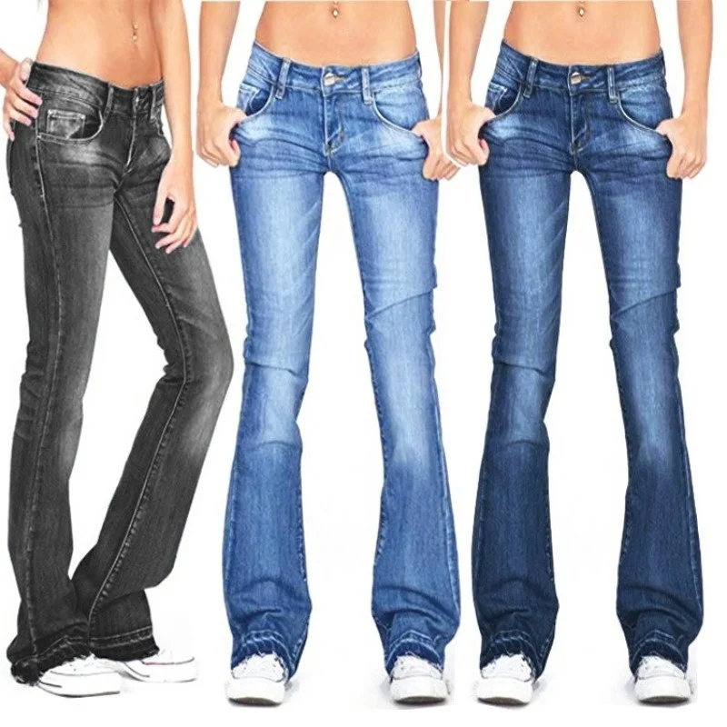 Autumn 2021 Black Flared Jeans Women Casual Vintage Skinny Low Rise Bell Bottom Mom Jeans Korean Slim Denim Trousers Y2k Pants
Autumn 2021 Black Flared Jeans Women Casual Vintage Skinny Low Rise Bell Bottom Mom Jeans Korean Slim Denim Trousers Y2k Pants