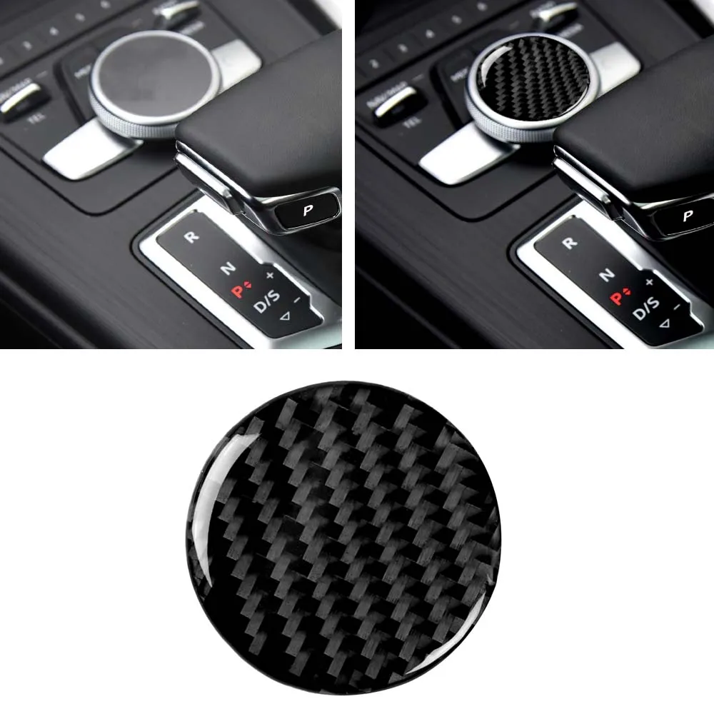 Carbon Fiber Central Console Knob Decoration Trim Cover For Audi A4 B9 2017-2019
Carbon Fiber Central Console Knob Decoration Trim Cover For Audi A4 B9 2017-2019