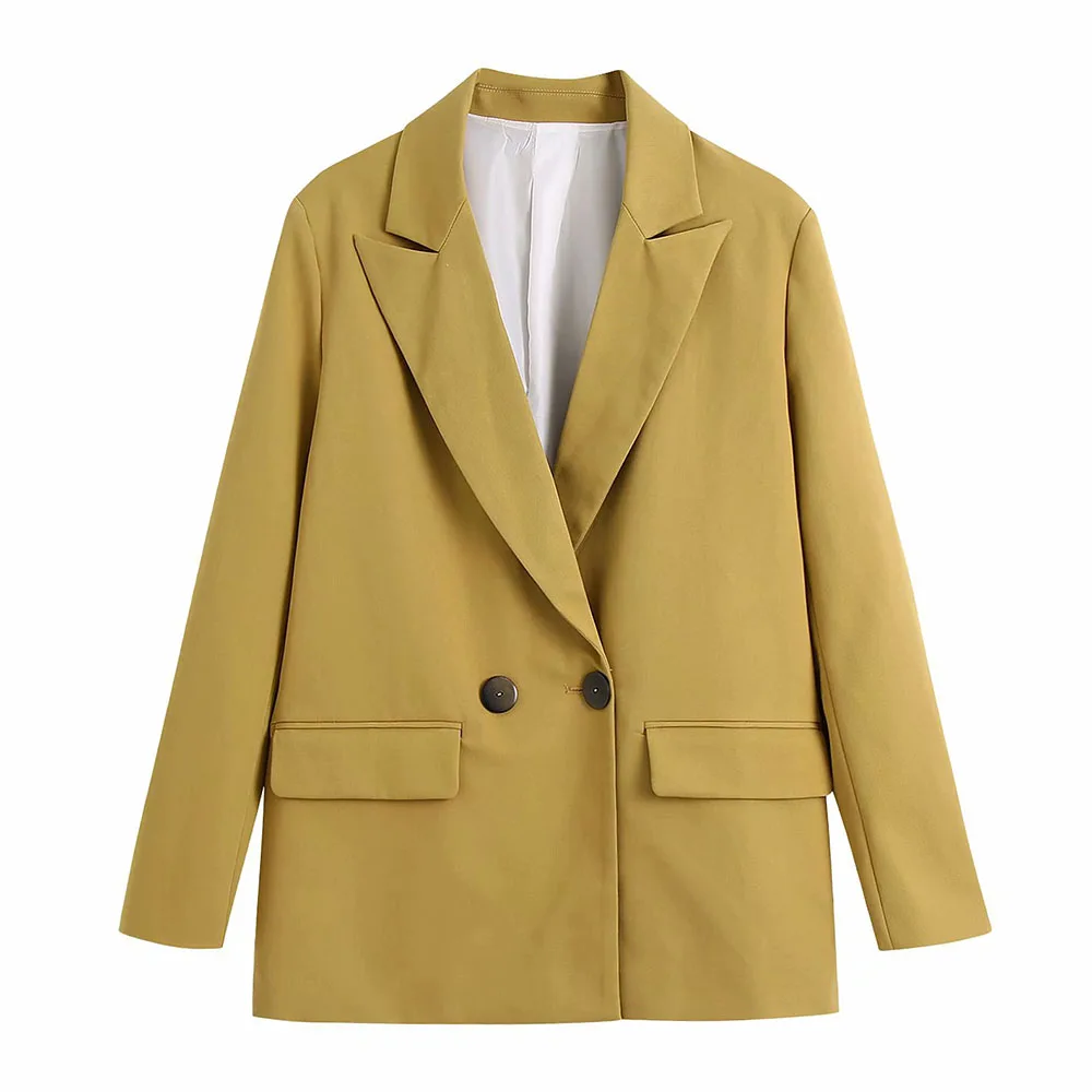 ZA women's 2021 spring and autumn new loose solid color small women's suit temperament casual jacket top
ZA women's 2021 spring and autumn new loose solid color small women's suit temperament casual jacket top