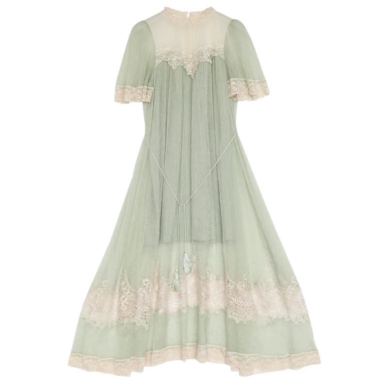ZOYOFAN woman dress summer willon green dress dress elegant Lace Princess Sleeves Prairie Chic
ZOYOFAN woman dress summer willon green dress dress elegant Lace Princess Sleeves Prairie Chic