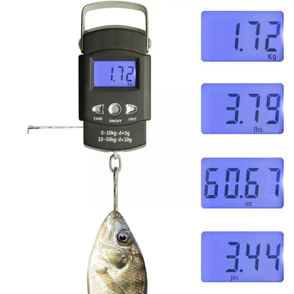 1 Pcs 50kg/10g Weight Mini Hanging Scale Pocket Lcd Portable Luggage Weighting Fishing Digital Hook Scale High-accuracy Sca J9c4
1 Pcs 50kg/10g Weight Mini Hanging Scale Pocket Lcd Portable Luggage Weighting Fishing Digital Hook Scale High-accuracy Sca J9c4