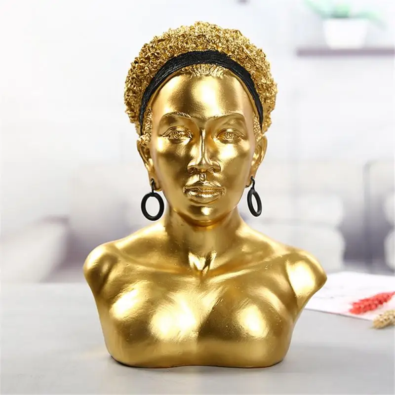 African Lady Home Decoration Head Bust Statue Sculpture Modern Abstract Art Sketch Desktop Gift Handmade Miniatures Ornaments 
African Lady Home Decoration Head Bust Statue Sculpture Modern Abstract Art Sketch Desktop Gift Handmade Miniatures Ornaments