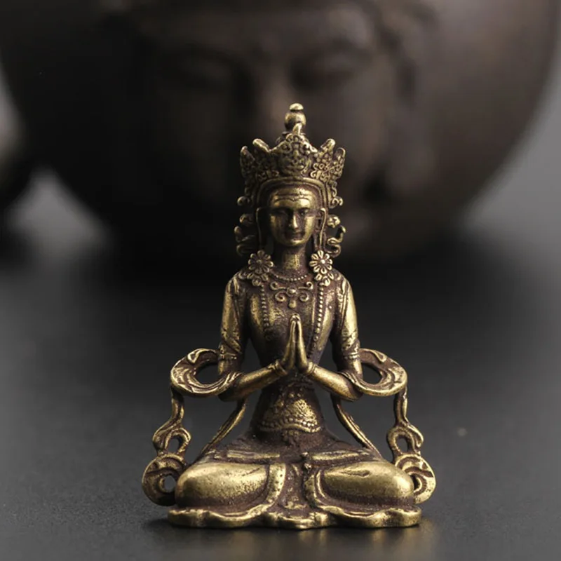 1pc Mini Solid Copper Buddha Statue Ornament Miniature Figurines Home Office Decor Small Cute 28*13*40mm Home Decoration
1pc Mini Solid Copper Buddha Statue Ornament Miniature Figurines Home Office Decor Small Cute 28*13*40mm Home Decoration
