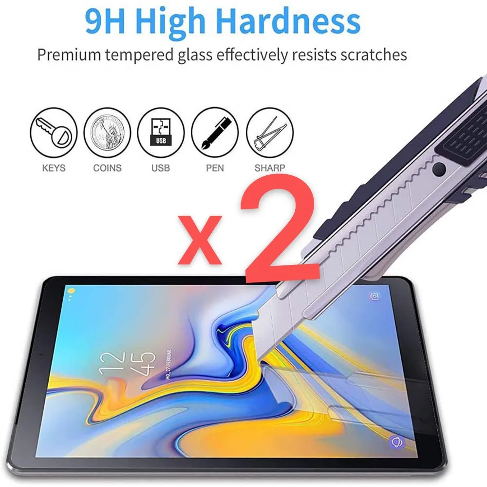 2Pcs Tablet Tempered Glass Screen Protector Cover for Samsung Galaxy Tab A 10.5 inch T590/T595 Full Coverage Protective Film
2Pcs Tablet Tempered Glass Screen Protector Cover for Samsung Galaxy Tab A 10.5 inch T590/T595 Full Coverage Protective Film