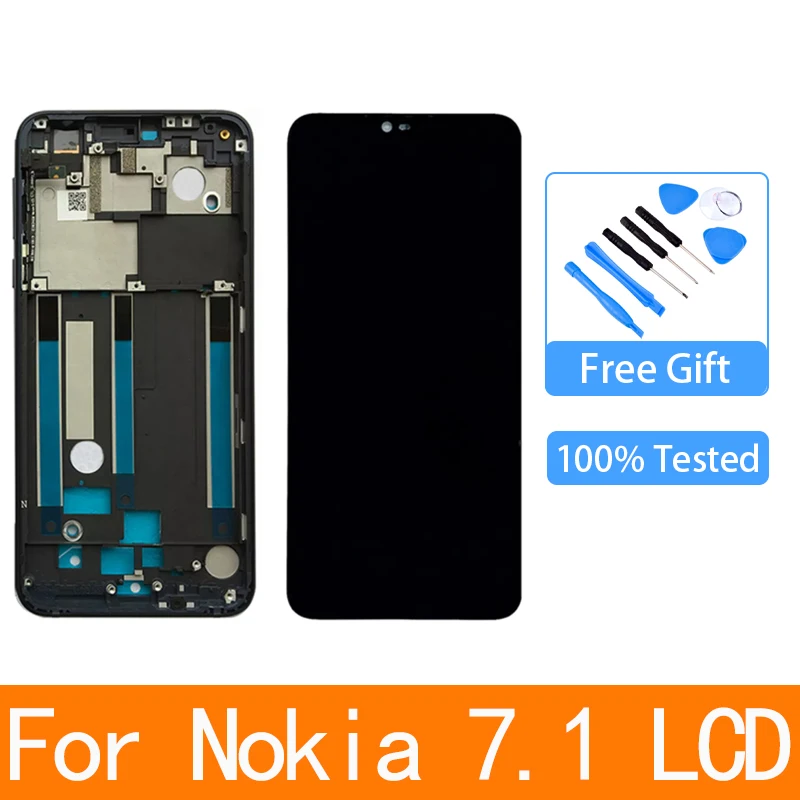 Original For Nokia 7.1 LCD Display Touch Panel Screen For Nokia 7.1 5.84" LCD Digitizer Replacement Spare Repair Parts
Original For Nokia 7.1 LCD Display Touch Panel Screen For Nokia 7.1 5.84" LCD Digitizer Replacement Spare Repair Parts