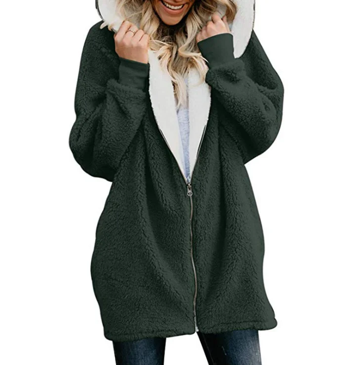 Winter Warm Thick Overcoat Female Stylish Sweatshirt Women Zip Up Hooded Coat Fleece Jacket Ladies Outerwear Oversized Hoodies
Winter Warm Thick Overcoat Female Stylish Sweatshirt Women Zip Up Hooded Coat Fleece Jacket Ladies Outerwear Oversized Hoodies
