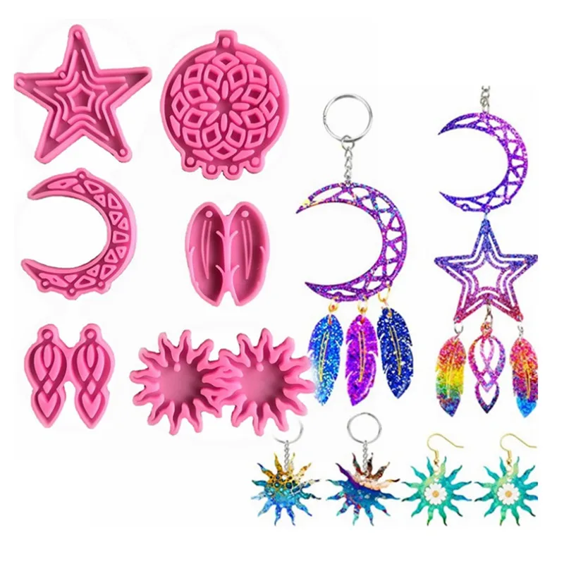 Star Feather Shape Silicone Mold DIY Fondant Chocolate Mold UV Resin Jewelry Jewelry Decoration Mold
Star Feather Shape Silicone Mold DIY Fondant Chocolate Mold UV Resin Jewelry Jewelry Decoration Mold