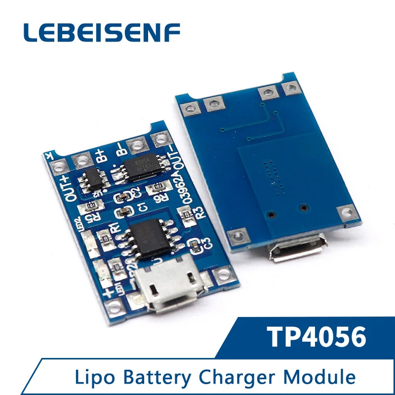 10PCS TP4056 5V 1A Micro USB 18650 Lithium Battery Charging Board, Charger Module+Protection Dual Functions TP4056 18650
10PCS TP4056 5V 1A Micro USB 18650 Lithium Battery Charging Board, Charger Module+Protection Dual Functions TP4056 18650