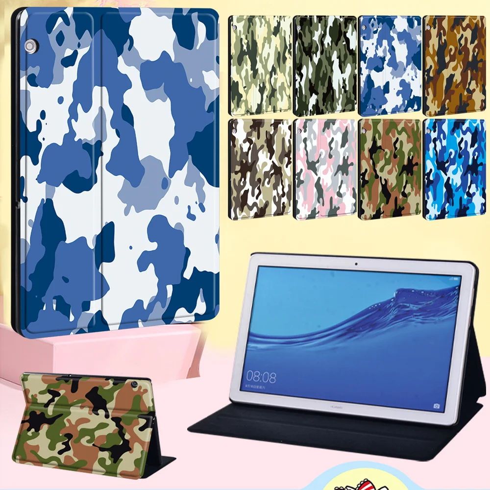 For Huawei MediaPad T3 8.0/T3 10 9.6"/T5 10 10.1"/M5 10.8"/M5 Lite 10.1" New Camouflage Series Leather Tablet Case + Free Stylus
For Huawei MediaPad T3 8.0/T3 10 9.6"/T5 10 10.1"/M5 10.8"/M5 Lite 10.1" New Camouflage Series Leather Tablet Case + Free Stylus
