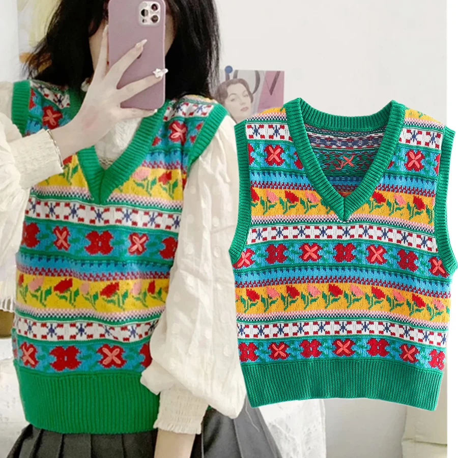 Jenny&Dave Fashion 2022 Bohemian Winter Sweaters Women Pull Femme Indie Folk Vintage Jacquard Weave Vest Pullovers Tops
Jenny&Dave Fashion 2022 Bohemian Winter Sweaters Women Pull Femme Indie Folk Vintage Jacquard Weave Vest Pullovers Tops