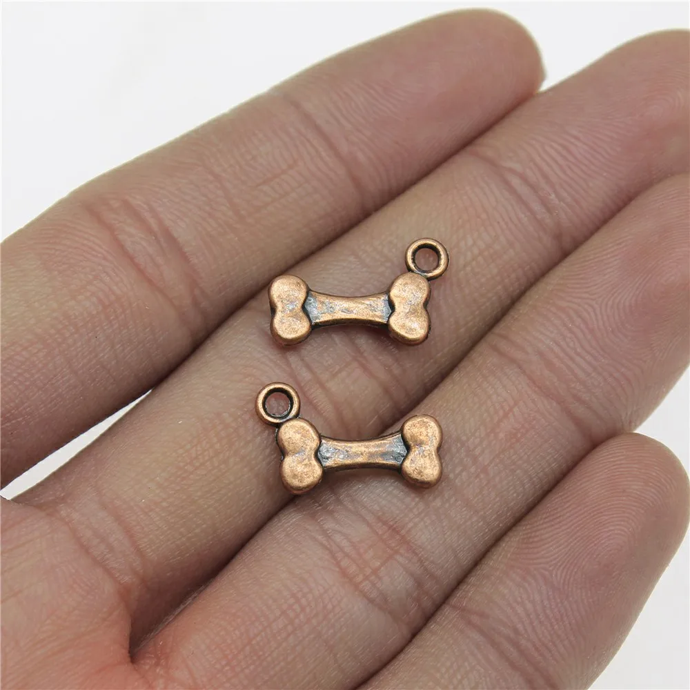 

20pcs 16x10mm Pendant Bone Bone Charm Pendants For Jewelry Making Antique Silver Color Dog Bone Pendants