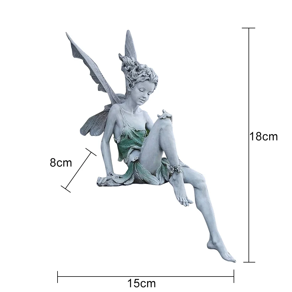 1pc Tudor And Turek Sitting Fairy Statue Garden Ornament Resin Craft Landscaping Fairy Garden Miniatures Home Garden Decoration
1pc Tudor And Turek Sitting Fairy Statue Garden Ornament Resin Craft Landscaping Fairy Garden Miniatures Home Garden Decoration