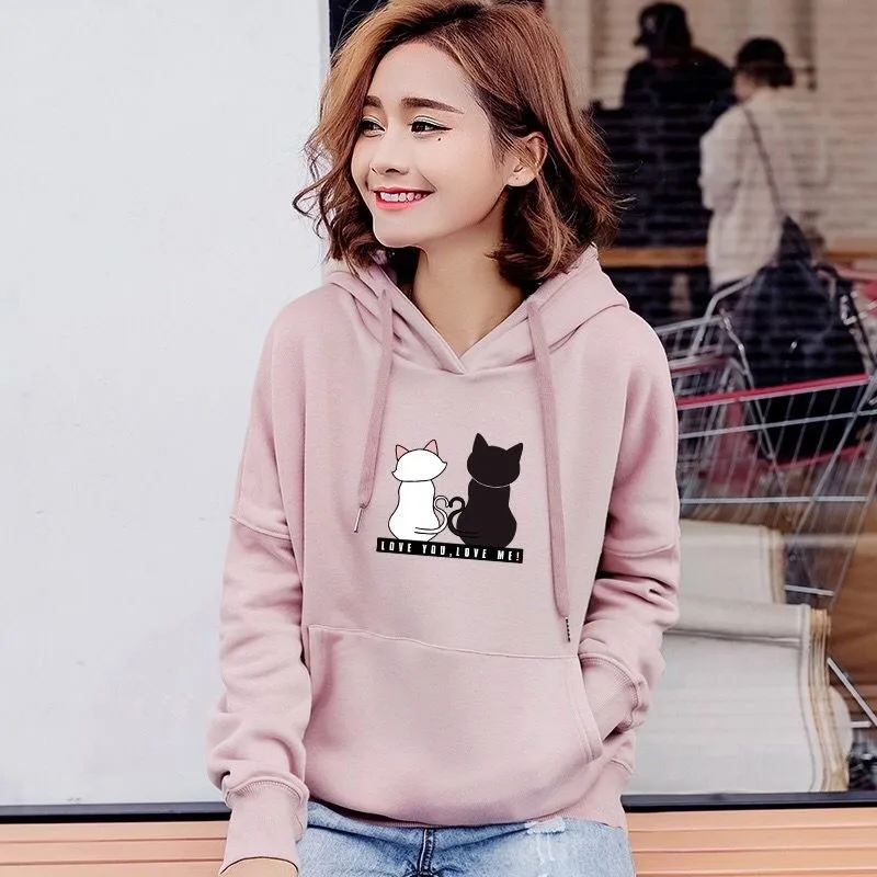Streetwear Hoodies Women Sweatshirt Autumn Long Sleeve Hoodies Harajuku Hoodie Cute Cat Print Sweatshirt Women Sudadera Mujer
Streetwear Hoodies Women Sweatshirt Autumn Long Sleeve Hoodies Harajuku Hoodie Cute Cat Print Sweatshirt Women Sudadera Mujer