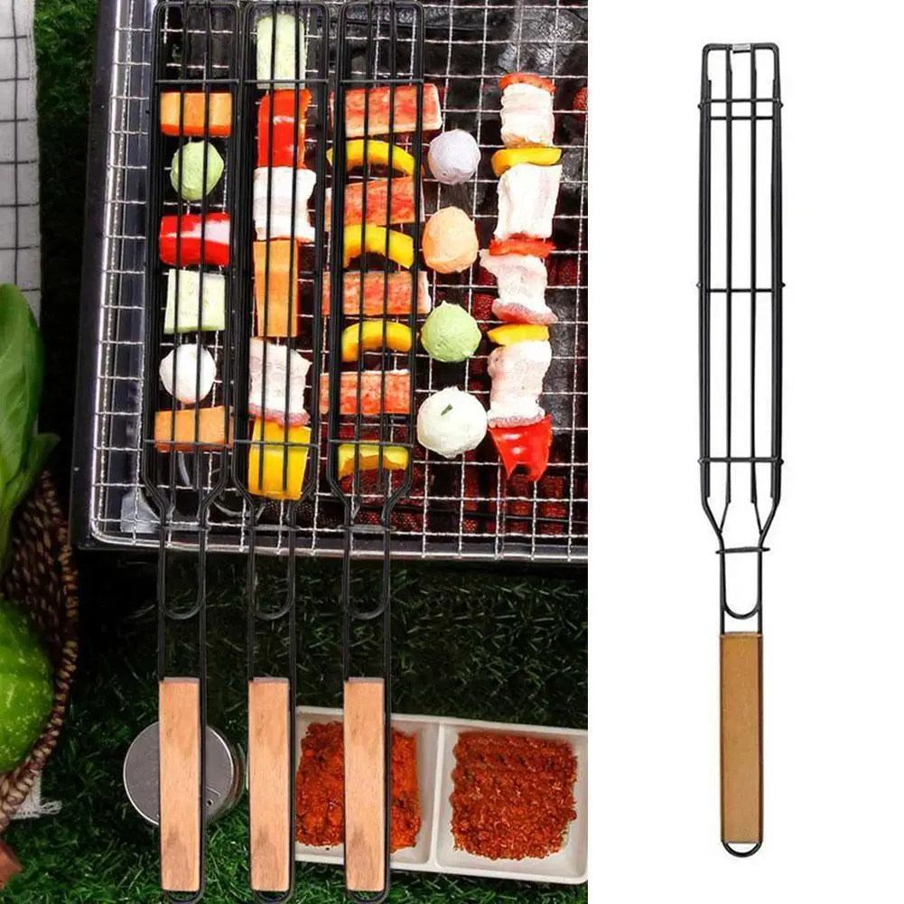 Bbq Grill Mesh Sausage Hot Dog Grill Cage Sausage Grill Barbecue Clip Mesh With Wooden Handle Bbq Barbecue Tools
Bbq Grill Mesh Sausage Hot Dog Grill Cage Sausage Grill Barbecue Clip Mesh With Wooden Handle Bbq Barbecue Tools