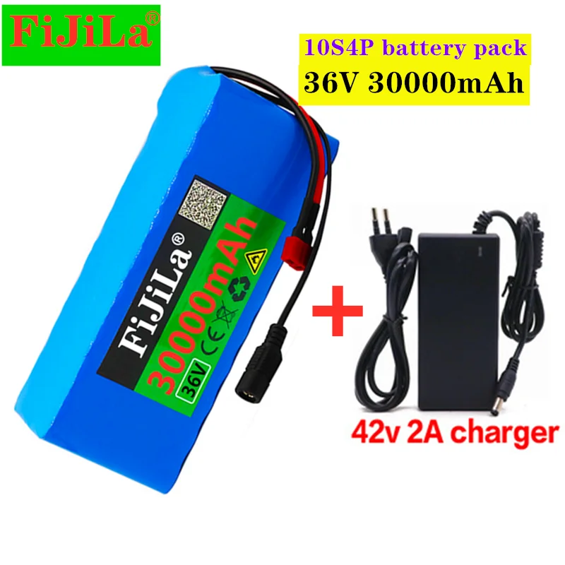 36 В 10S4P 30 Ач 500 Вт литиевый аккумулятор высокой емкости 42 в 18650 30000 мАч Электрический велосипед Скутер с BMS + зарядное устройство 
36 В 10S4P 30 Ач 500 Вт литиевый аккумулятор высокой емкости 42 в 18650 30000 мАч Электрический велосипед Скутер с BMS + зарядное устройство