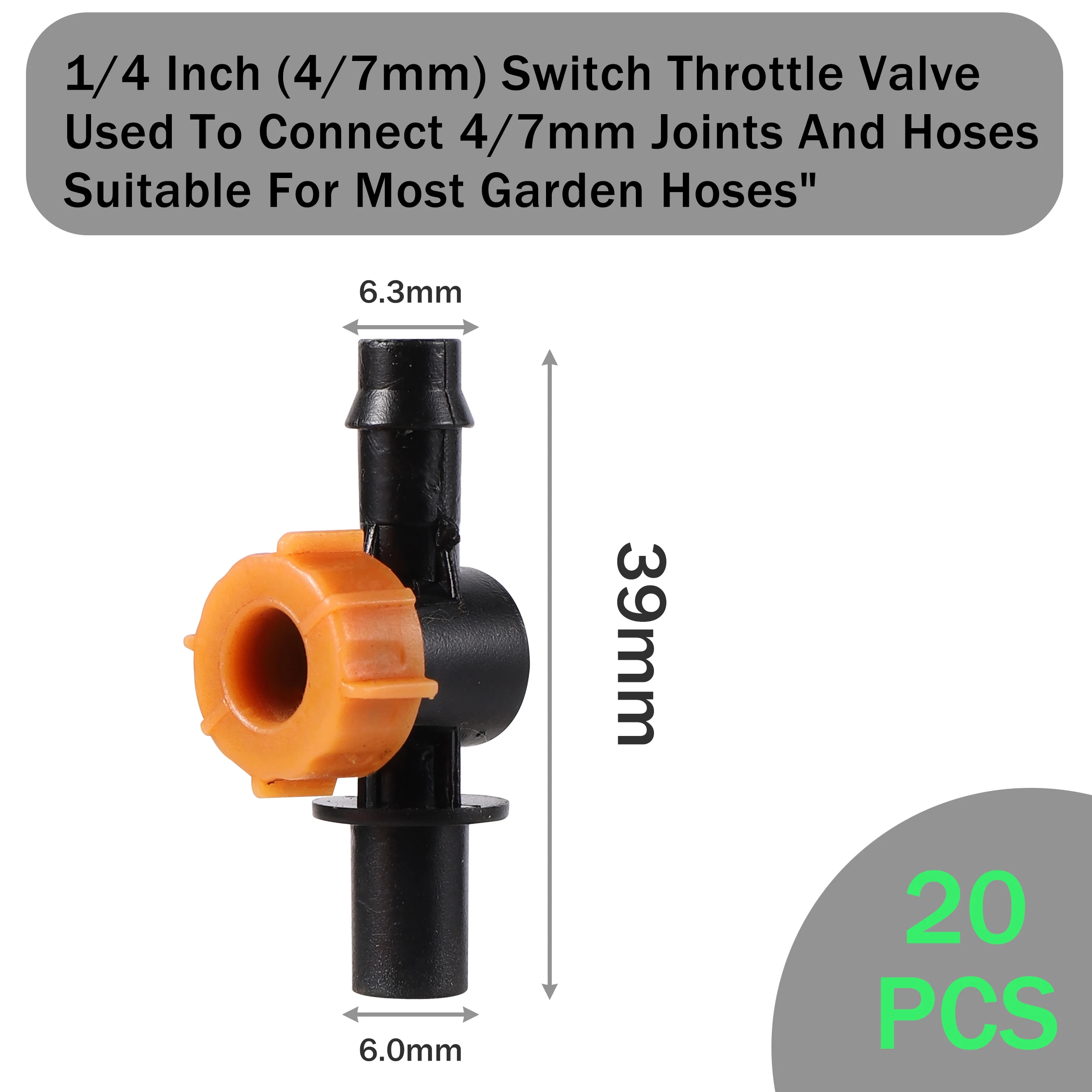 TOHONGADON Фитинг для капельного орошения 1/4 дюйма
TOHONGADON Фитинг для капельного орошения 1/4 дюйма