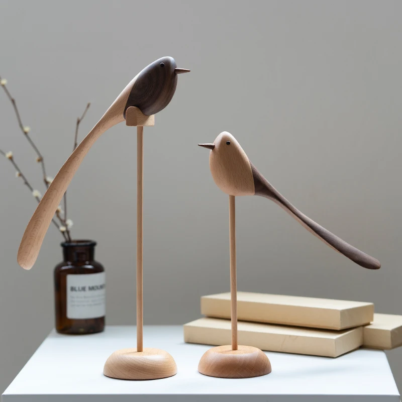 Nordic real wood bird put up the original wood carving office soft decoration decoration handicraft model room TV bookcase home
Nordic real wood bird put up the original wood carving office soft decoration decoration handicraft model room TV bookcase home