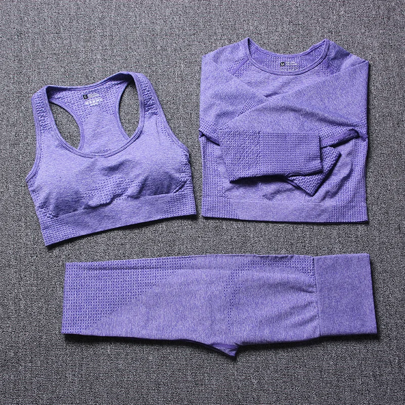 3Pcs Seamless Yoga Set Gym Fitness Clothing Women Yoga Suit Sportswear Female Workout Leggings Top Sport Clothes Training Tights
3Pcs Seamless Yoga Set Gym Fitness Clothing Women Yoga Suit Sportswear Female Workout Leggings Top Sport Clothes Training Tights