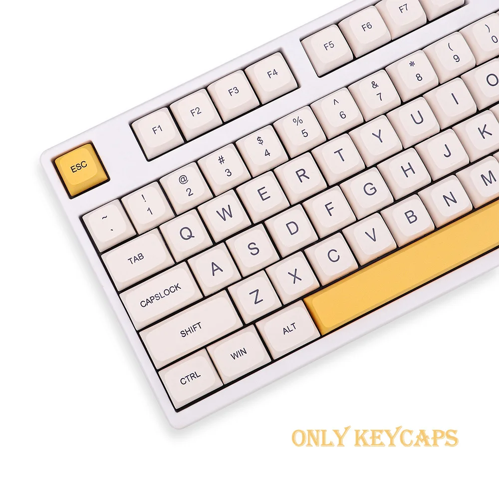 137 клавиши PBT Keycap краска SUB XDA профиль Персонализированная Минималистичная белая