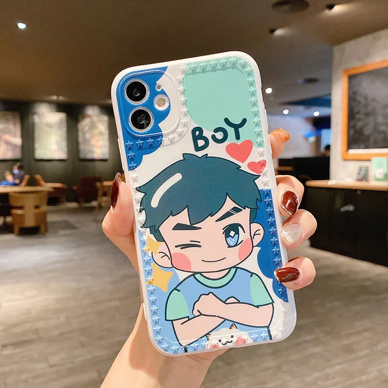 Cute Cartoon Phone Case for IPhone 12 Mini 11 Pro Max Cases XR X XS Max 8 7 Plus Camera Lens Protection Soft Silicon Cover
Cute Cartoon Phone Case for IPhone 12 Mini 11 Pro Max Cases XR X XS Max 8 7 Plus Camera Lens Protection Soft Silicon Cover