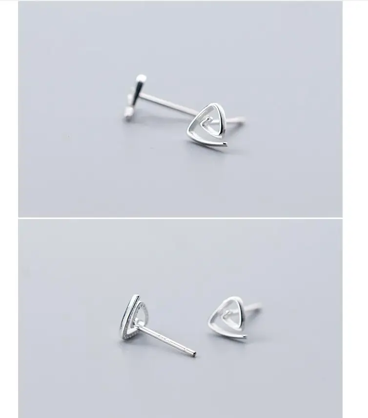 925 Sterling Silver Triangle Stud Earrings For Women Prevent Allergy Sterling-silver-jewelry boucle d'oreille A045
925 Sterling Silver Triangle Stud Earrings For Women Prevent Allergy Sterling-silver-jewelry boucle d'oreille A045