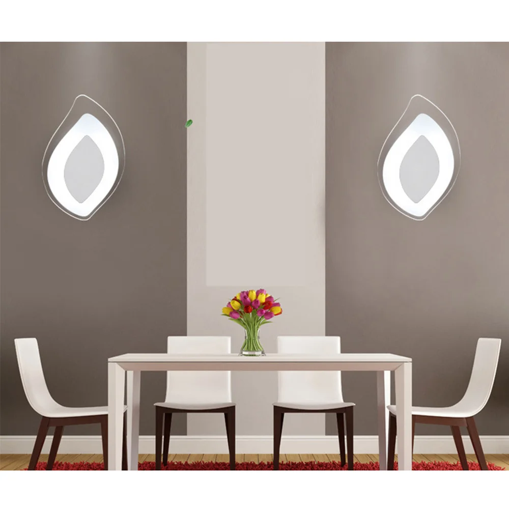 Simple Acrylic Bedside Lamp Wall light Leaf Shape Energy Saving Night Light for Restaurant Bedroom Aisle - 220V (White Light 2W)
Simple Acrylic Bedside Lamp Wall light Leaf Shape Energy Saving Night Light for Restaurant Bedroom Aisle - 220V (White Light 2W)