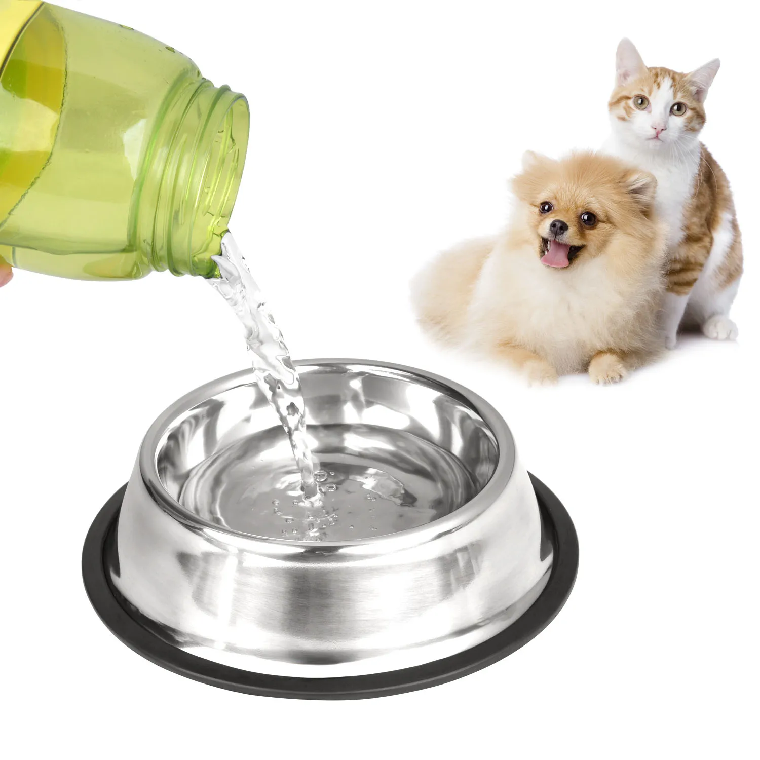 3PCS Dog Bowls Pet Food Water Feeder Kitty Water Bowl Stainless Steel Anti-slip Cat Puppy Feeding Supplies Small Dog Accessories
3PCS Dog Bowls Pet Food Water Feeder Kitty Water Bowl Stainless Steel Anti-slip Cat Puppy Feeding Supplies Small Dog Accessories